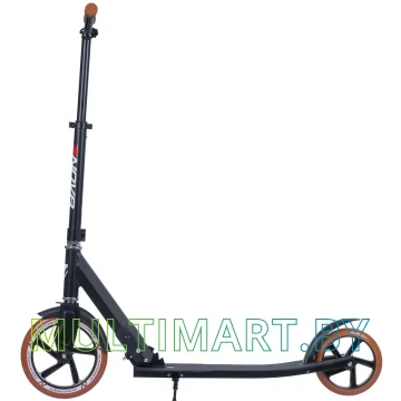 Самокат Novatrack Deft Alloy 230.DEFT.BK20 (черный/коричневый, 2020) картинка 3